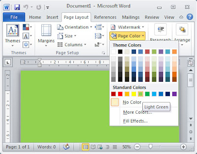 Cara Print Background di Microsoft Word