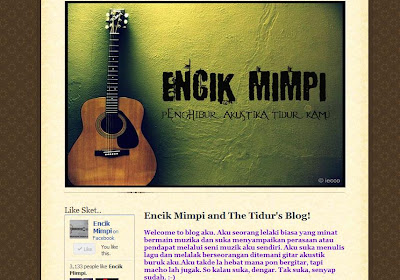 MAT TOPENG ITU ENCIK MIMPI,BLOG ENCIK MIMPI,RINDUKANLAH BY ENCIK MIMPI,BIODATA ENCIK MIMPI.LAGU ENCIK MIMPI,FACEBOOK ENCIK MIMPI,WAJAH ENCIK MIMPI.