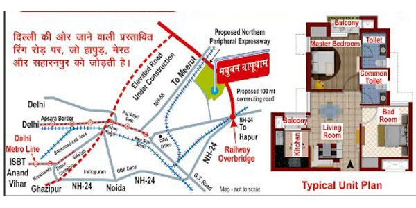 location map gda madhuban bapudham scheme 2016