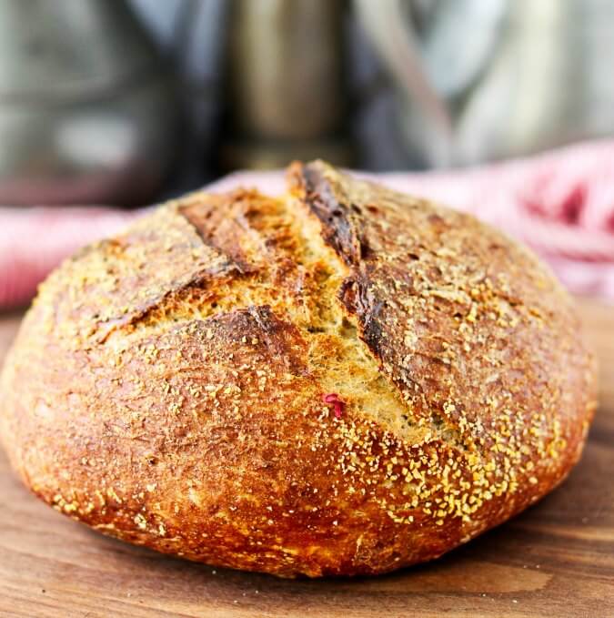 No Knead rye bread