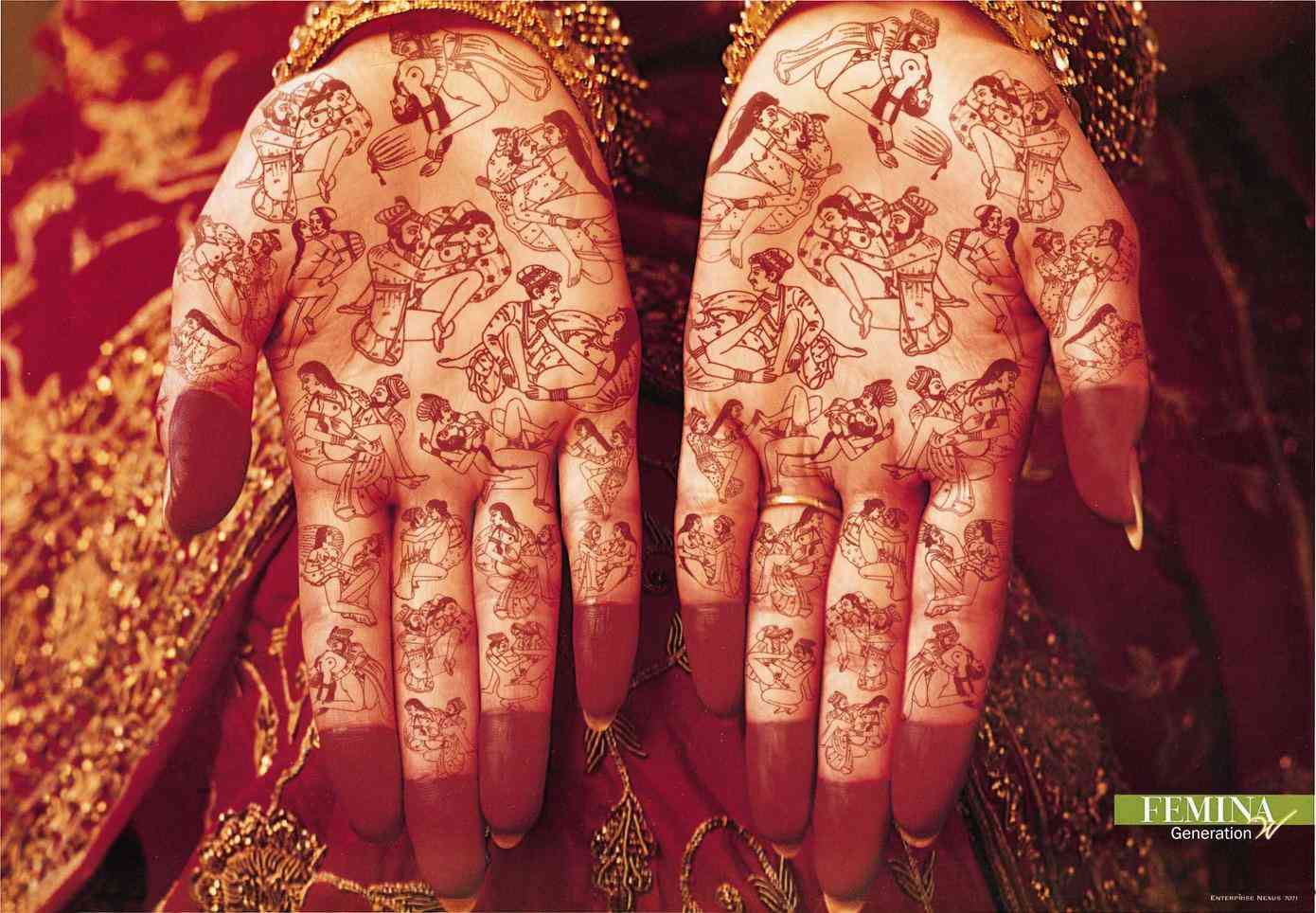 is seen as tattoos or hina tattoos or mehndi tattoos