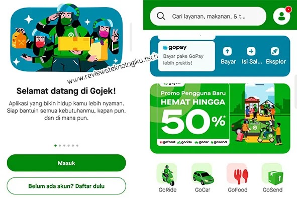 cara daftar gopay di gojek tanpa ktp