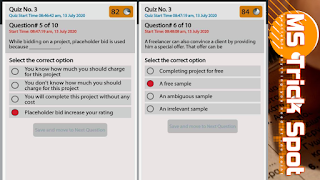 Freelancing Solved Quiz # 3-Batch-07 [ MsTrick Spot ]