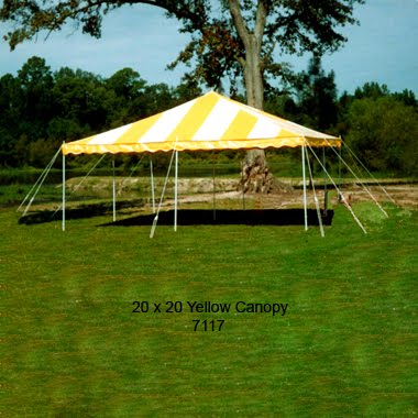 Yellow tent rentals