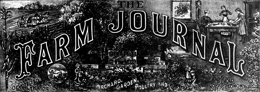 The Farm Journal masthead, January 1907
