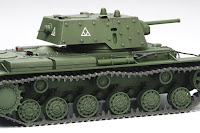 Tamiya 1/48 RUSSIAN KV-1B W/APPLIQUE ARMOR (32545) Color Guide & Paint Conversion Chart　