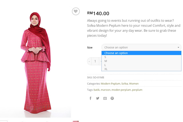 baju modern peplum, lanafira, butik online, butik muslimah online, butik pakaian muslimah, butik pakaian muslimah online,