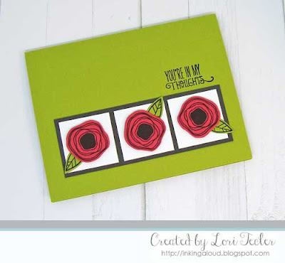 Poppy Trio card-designed by Lori Tecler/Inking Aloud-stamps and dies from Verve Stamps