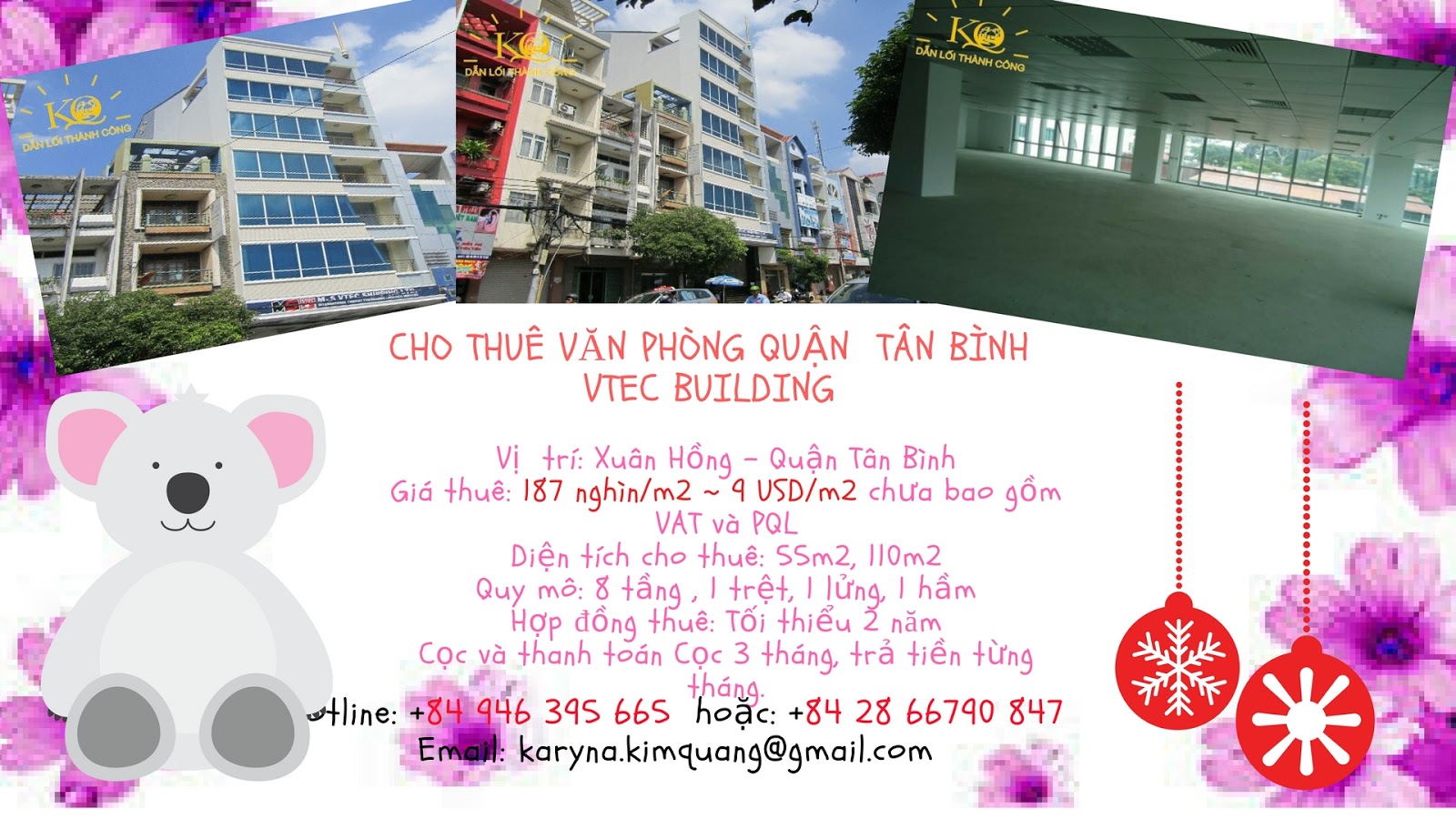 Cho thuê văn phòng quận Tân Bình Vtec building