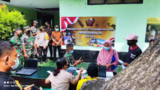 Kodim Surabaya Utara Launching Salurkan Bantuan Tunai untuk Pedagang Kaki Lima, Warung dan Nelayan (BTPKLWN)