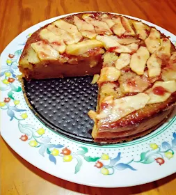 tarta de manzana cremosa muy fácil