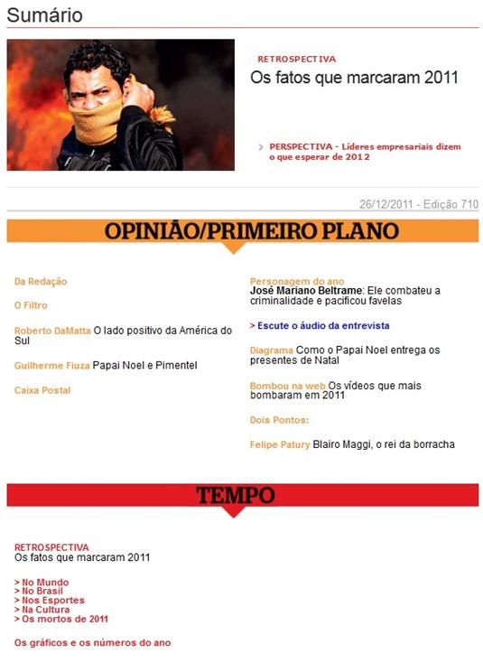 download revista época edição 710 de 26.12.11 - sumário