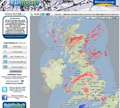 UK SNOW MAP