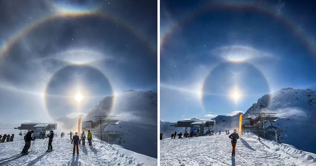 Mind-Blowing Pictures Of Light Halos In The Swiss Alps