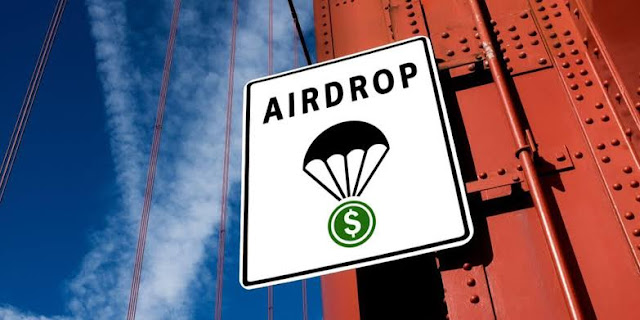 Cryptocurrency airdrop type to get free and legit coins or tokens