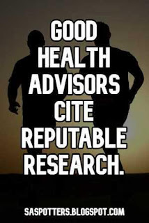 Good health advisers cite reputable research.