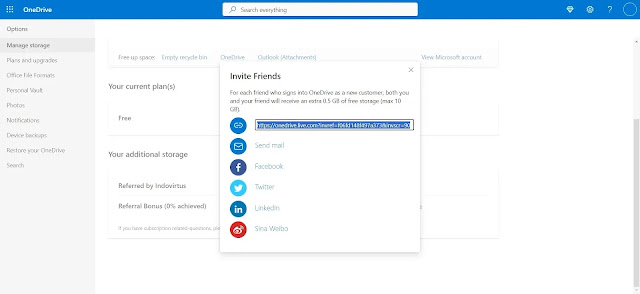 Link Referral OneDrive