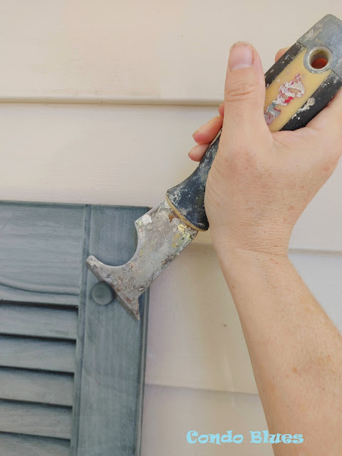 how to take down vinyl house shutters