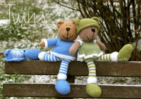 knitted bear, knitted teddy bear