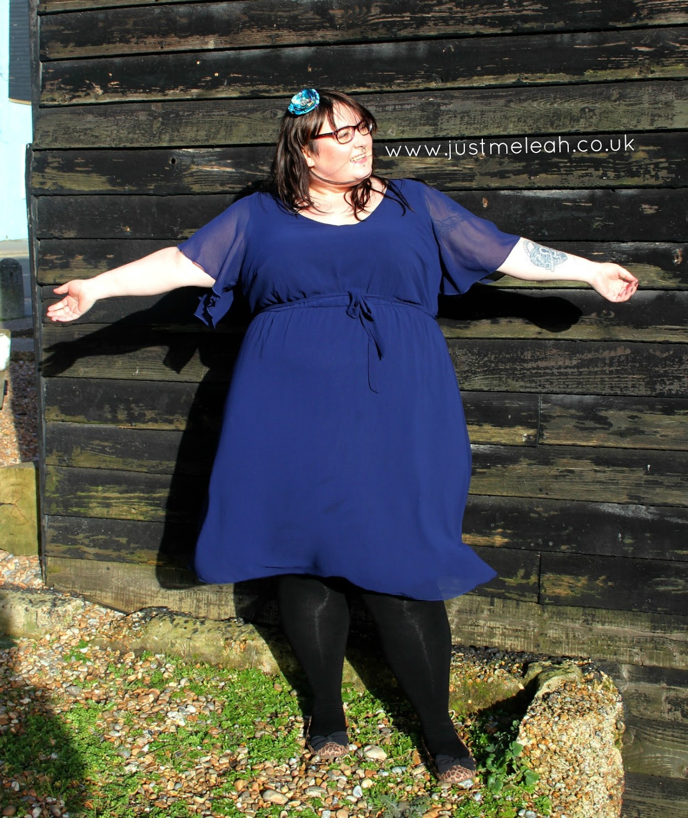 Outfit  Scarlett & Jo navy dress from House of Fraser* - Love Leah