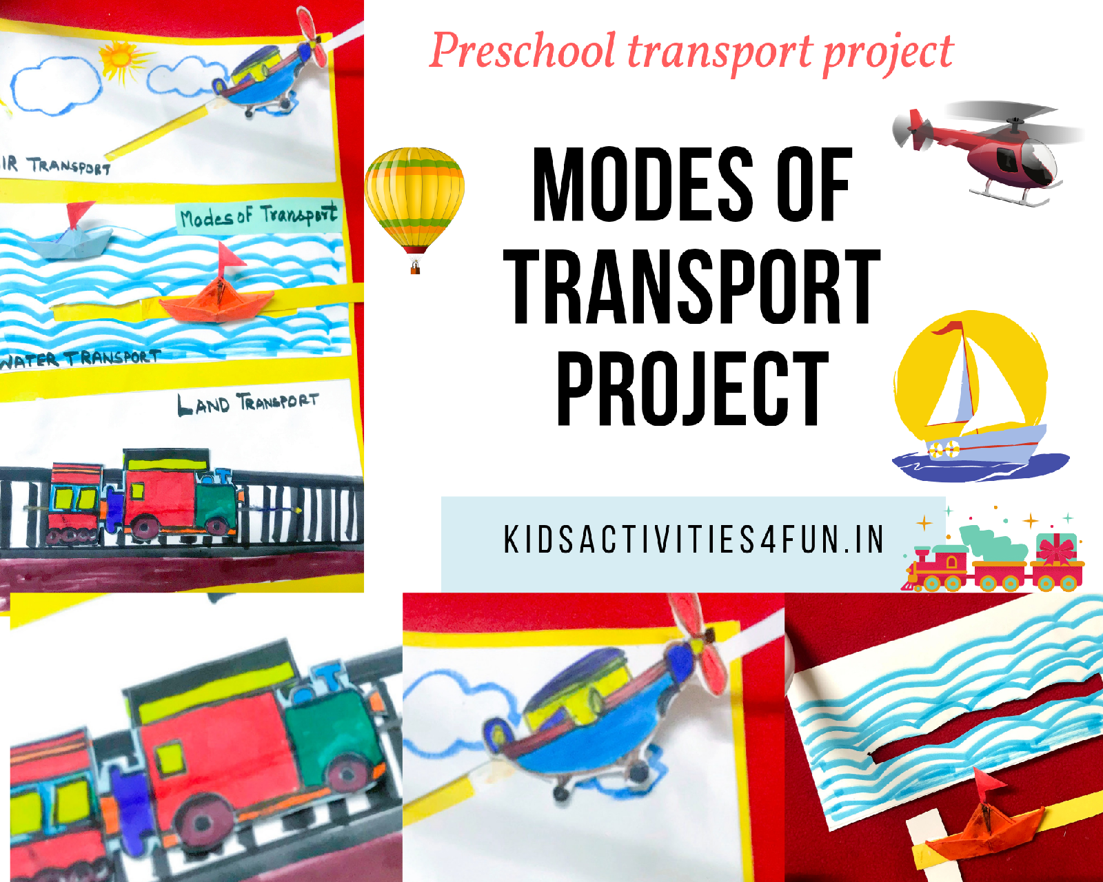 essay on means of transport for kindergarten