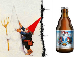 Dibujo de Rien Poortvliet y una N'Ice Chouffe.