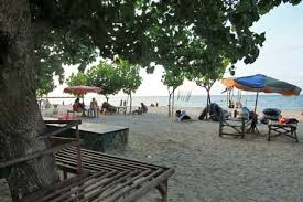 Beautiful beach tourism Segoro Delegan Gresik