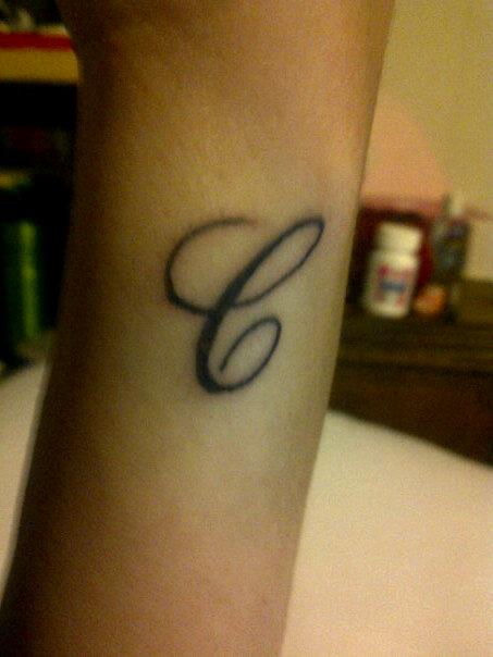 C Alphabet Tattoo Posted by Admin