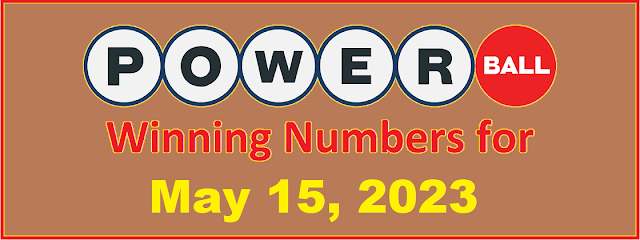 PowerBall Winning Numbers for Monday, May 15, 2023