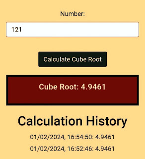 Cube Root Calculator App