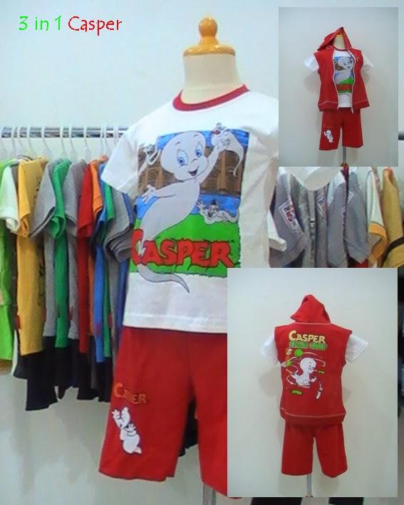 Baju kartun angry casper, Toko Busana Anak