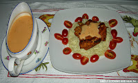 Spicy chicken chop with curry sauce