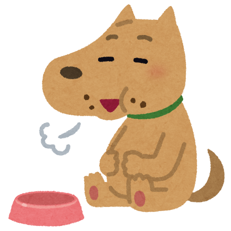 満腹な犬のイラスト かわいいフリー素材集 いらすとや