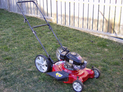 lawn mower that you can see the parts