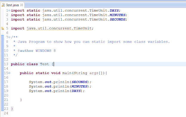 importing static variable in Java in Eclipse