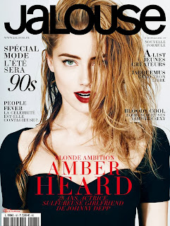 Magazine cover : Amber Heard Magazine Photoshoot Pics on Alexei Hay Jalouse Magazine France February 2014 Issue