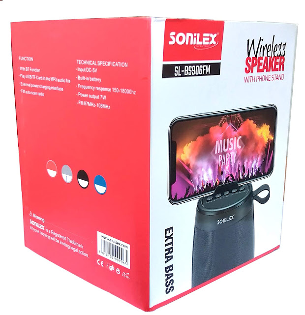 Sonilex BS-906FM Medium Size Wireless Speaker