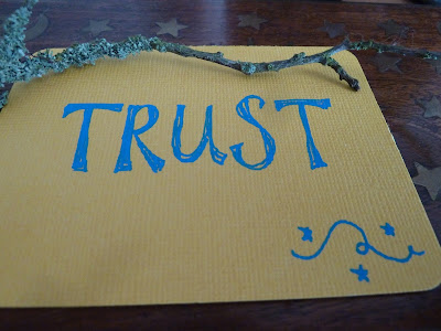 Trust card from my home made oracle deck