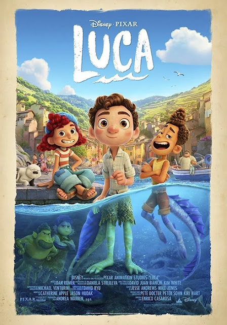 Cartel de la película de Pixar Luca del año 2021