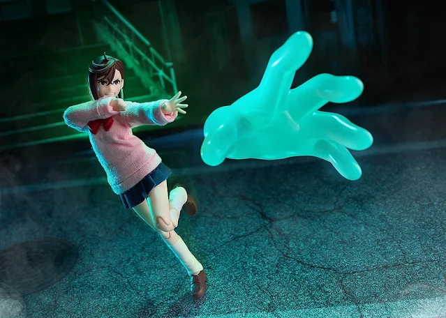 Figura articulada figma de Momo Ayase con ropa de tela y accesorios por Good Smile Company.