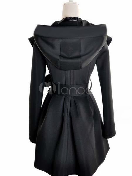 Beautiful V-Neck Long Sleeves Woman's Hoodied Outerwear 