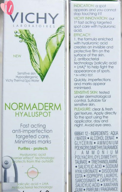 Gel đặc trị mụn Vichy normaderm hyaluspot