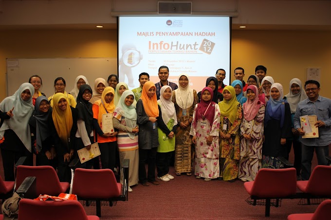 Tahniah Kepada Pemenang 'Library InfoHunt 2012'