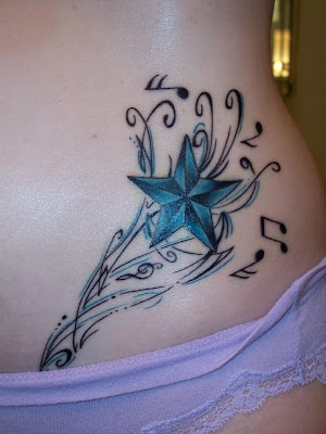 Sexy Flower Tattoo on Side