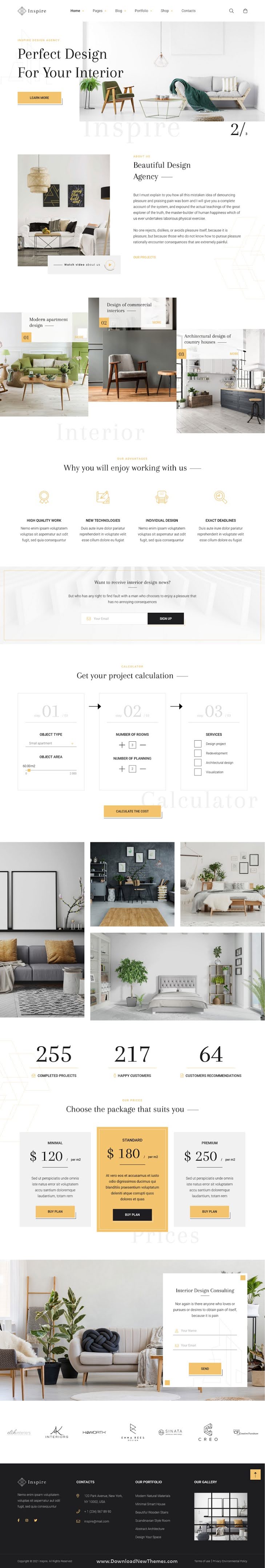 Interior and Architecture Bootstrap Template