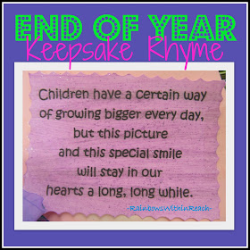 photo of: Children's handprint rhyme for grandparents day