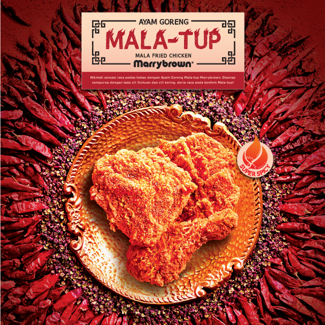 Sara Wanderlust Marrybrown S Mala Tup Mala Fried Chicken Is On Fire In Stores