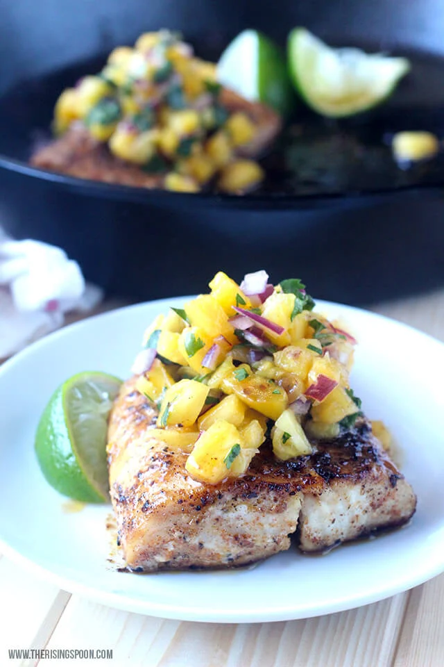 Pan-Seared Mahi Mahi with Pineapple Salsa (Easy, Cheap & Healthy Fish Recipe)