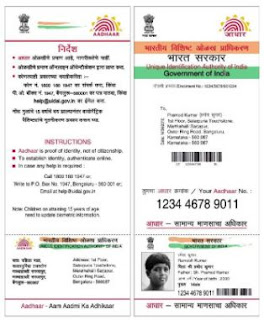 Aadhar card helpline toll free number, email id Contact Address