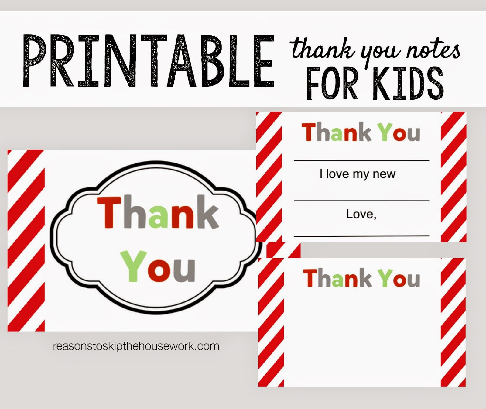 santa printable thank you note walking on sunshine